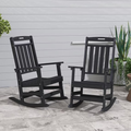 Cobiod Oversized Rocking Chair Set of 2,HDPE All-Weather Outdoor Rocking Chair,Patio Rocking Chairs for Porch