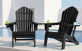 Cobiod Folding Adirondack Chairs Set of 2 with Double Cup Holders, Oversized Outdoor Patio Chairs, HDPE All-Weather for patio, garden, yard