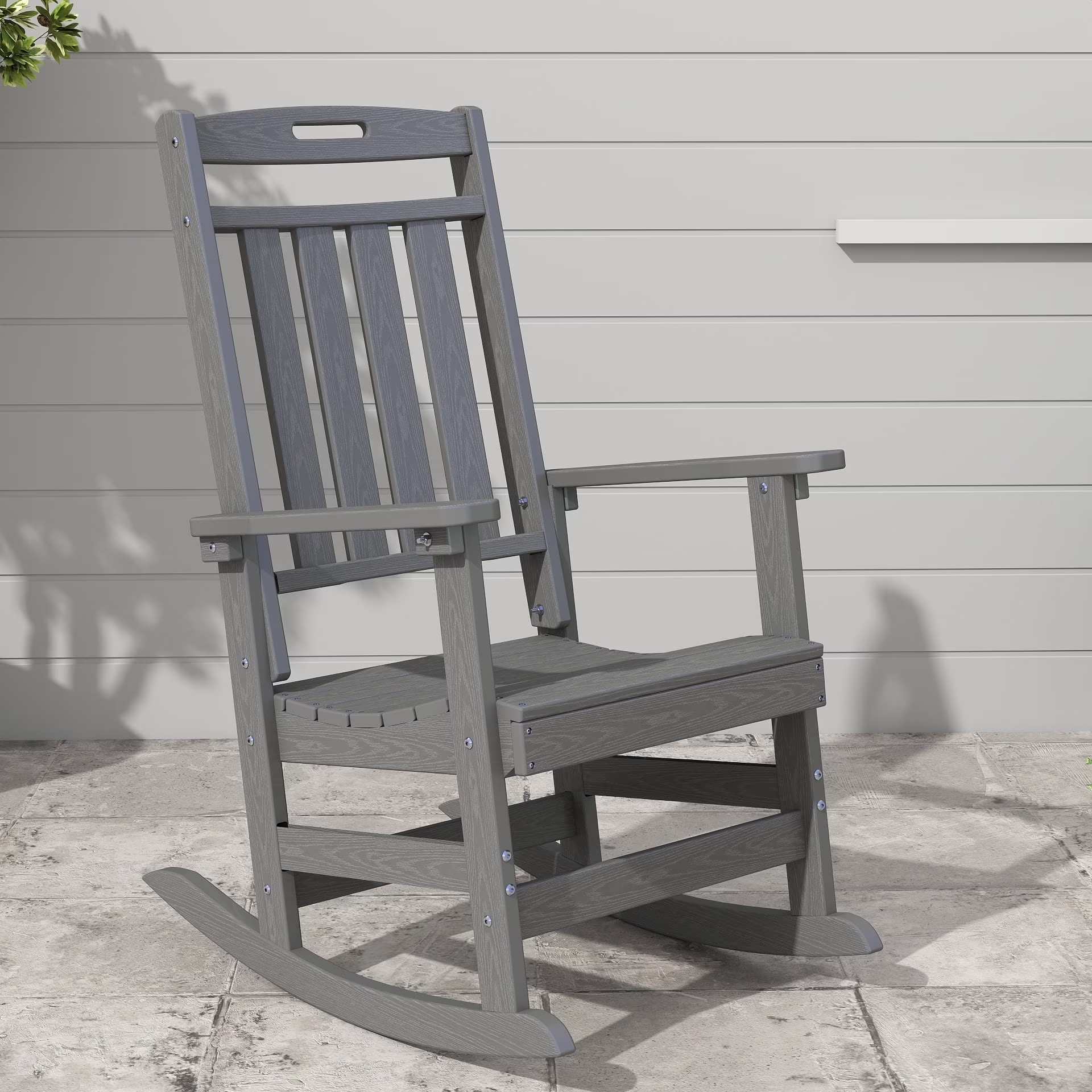 Cobiod Oversized Rocking Chair,HDPE All-Weather Outdoor Rocking Chair,Patio Rocking Chairs for Porch