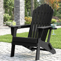 Cobiod Outdoor Adirondack Chair, Foldable Lawn Chair with Dual Cup Holders, Weather Resistant High Back for Patio, Garden, Beach