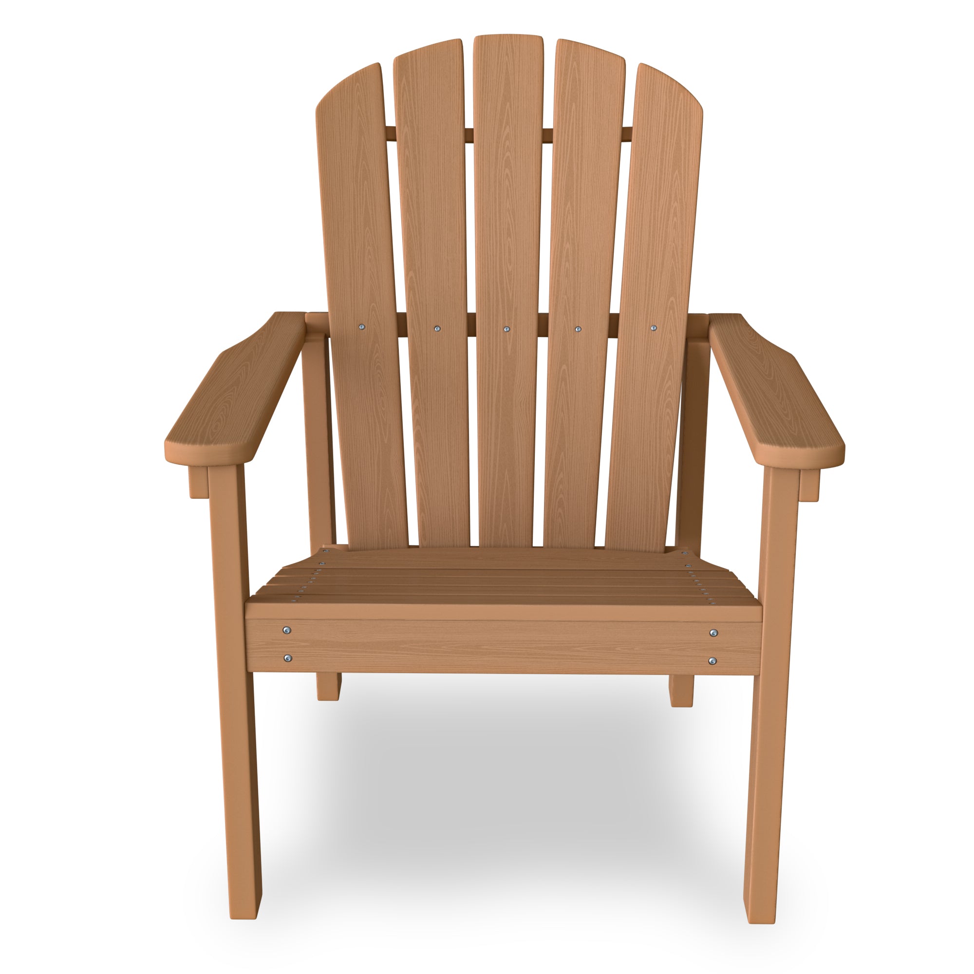 Cobiod Stackable Adirondack Patio Chair Set of 4, HDPE All-Weather Outdoor Lounge Chair, Wood Grain Ergonomic Design